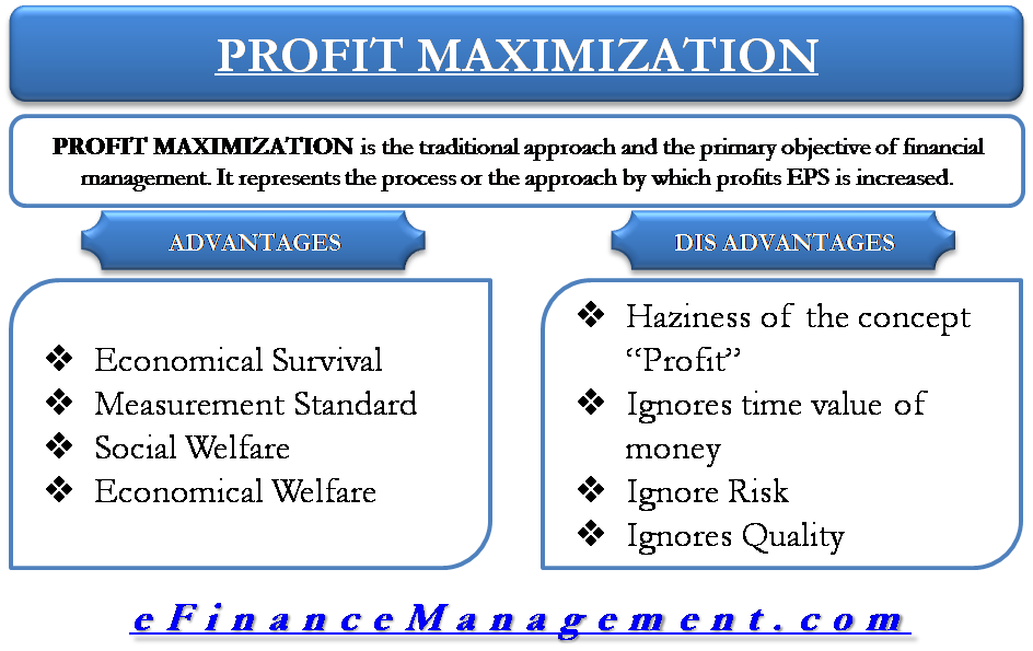 wealth maximization advantages and disadvantages